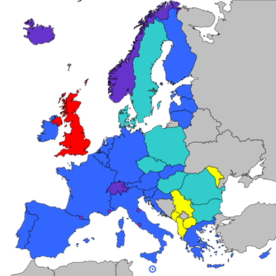 41 paesi appartenenti alla SEPA (Single Euro Payments Area)